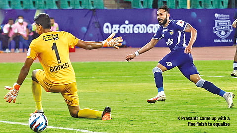 Chennaiyin, Bengaluru share the spoils