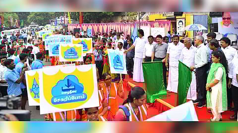 Rainwater harvesting awareness rally.