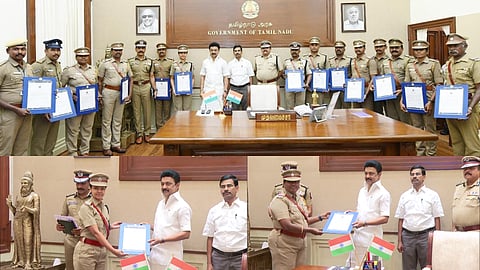 Stalin on Monday appreciated the efforts of policemen in Coimbatore for their swift action