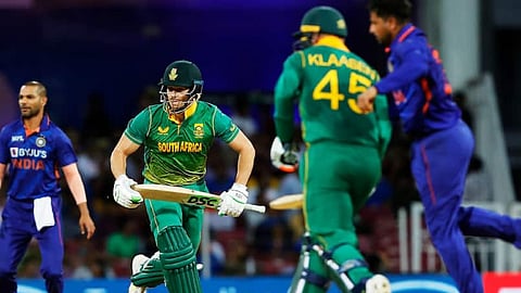 David Miller and Heinrich Klaasen remained not out on 75 and 74 respectively