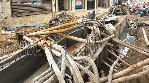 The metropolis, due to incomplete storm water drain works and shoddy road repairs, is full of death pits as protruding iron rods and brimming water in such pits have become a deadly combo