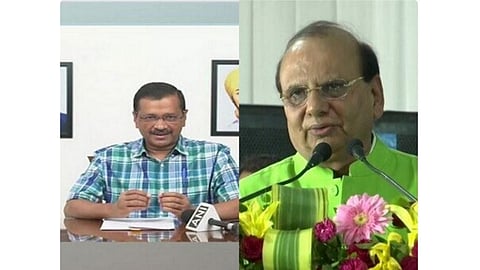 Delhi Chief Minister Arvind Kejriwal (Left) and Delhi LG Vinai Kumar Saxena