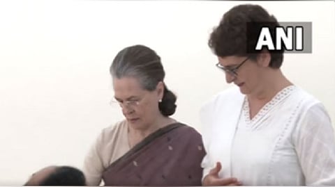 Sonia Gandhi and  Priyanka Gandhi Vadra