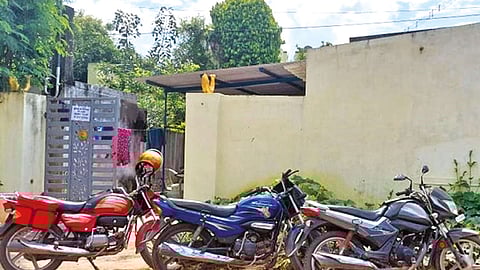 The house rented by the con couple from Andhra Pradesh