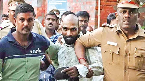 Sathish, accused of the St. Thomas Mount railway station murder case.