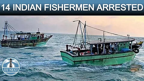 Sri Lanka Navy arrests 14 Indian fishermen