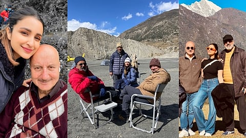 Parineeti Chopra with Anupam Kher; 'Team Uunchai'