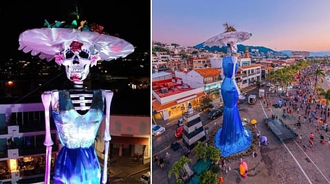With 74-foot tall Catrina figure, Mexico city creates world record