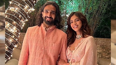 Malavika Mohanan with her younger brother Aditya Mohanan