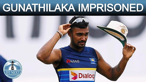 Sri Lanka cricketer Gunathilaka imprisoned