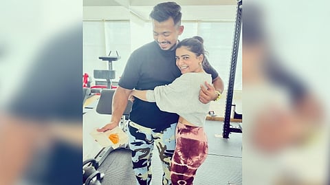 Samantha Ruth Prabhu with her trainer Junaid Shaikh