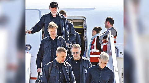 Germany?s World Cup contingent arrives in Qatar