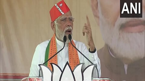 Prime Minister Narendra Modi in Gujarat's Kheda