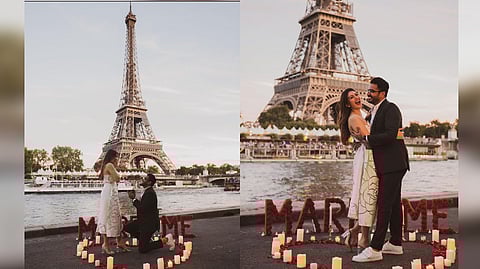 Actress Hansika Motwani with Sohael Khaturiya