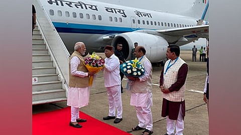 Prime Minister Narendra Modi arrived in Bengaluru