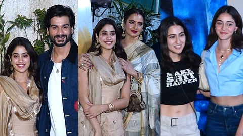 Janhvi Kapoor, Sunny Kaushal, Rekha,  Ananya Panday and Sara Ali Khan