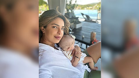 Priyanka Chopra with her daughter