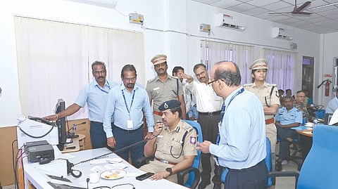 Tiruchy CoP and Aerodrome Committee Chairman
G Karthikeyan leading the meeting on Thursday