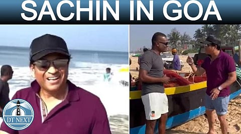 Mr. Cool Sachin in Goa