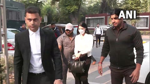 Actor Jacqueline Fernandez at Delhi's Patiala House Court.