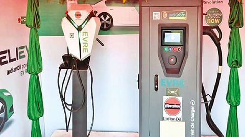 EV charging station for airport vehicles