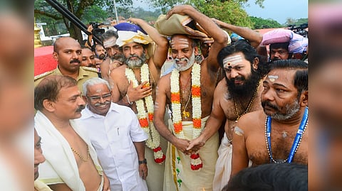 Devotees flocked various temples across Tamil Nadu to receive a ritualistic initiation from gurus