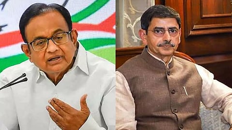 (L) P Chidambaram and R N Ravi