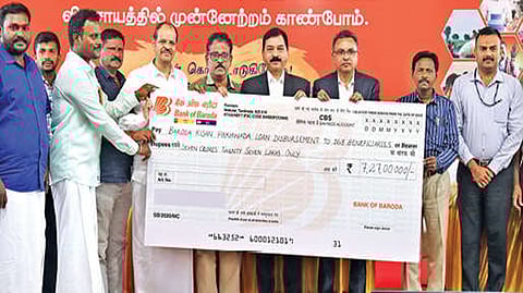 BoB Chennai disburses Rs 7.27 cr to 168 farmers