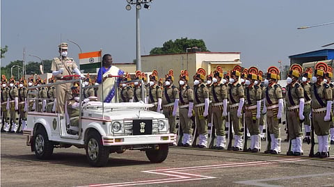 President Droupadi Murmu was given a rousing welcome on Thursday as she arrived at the Bhubaneswar airport on a two-day visit to Odisha, her native state.