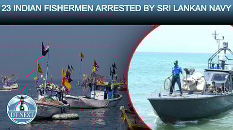 23 Indian fishermen arrested by Sri Lankan Navy