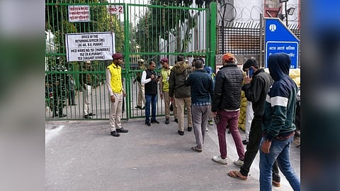 People voting in the MCD polls