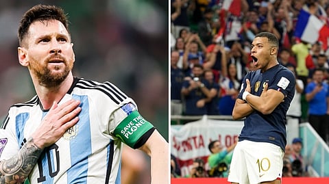 Lionel Messi and Kylian Mbappe