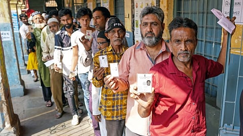 The highest voting turnout was from Sabarkantha district -- 65.84 per cent while the lowest -- 53.57 per cent