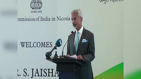External Affairs Minister (EAM) S Jaishankar addressing a Business Event in Cyprus