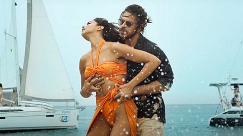 Screen grab from Besharam Rang song video