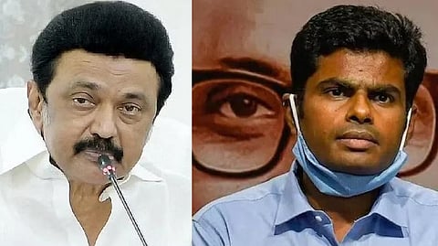 MK Stalin ; Annamalai