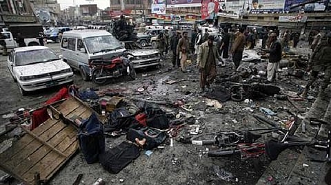 Roadside bomb blast in Pakistan