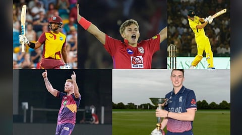 Nicholas Pooran, Sam Curran, Cameron Green, Ben Stokes and Harry Brook.