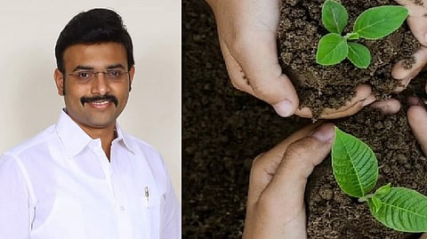 State forest minister M Mathiventhan (L); Representative image