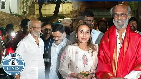 Actor Rajinikanth offers prayers at Tirumala temple