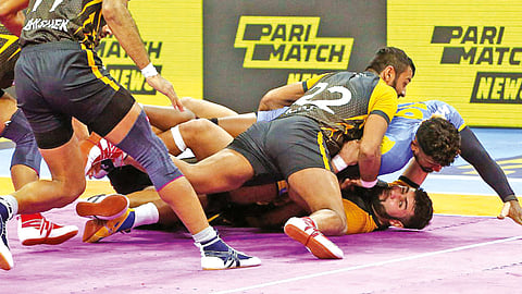 Tamil Thalaivas skipper Ajinkya Pawar came up with a ?Super Raid?