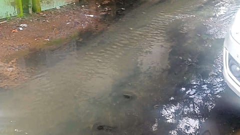 Sewage seen overflowing in chromepet due to fault in pipelines