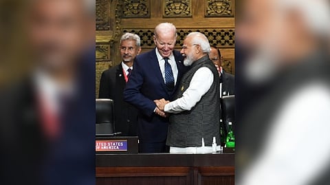 Prime Minister Narendra Modi ;US President Joe Biden