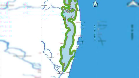 1996 base map of Ennore