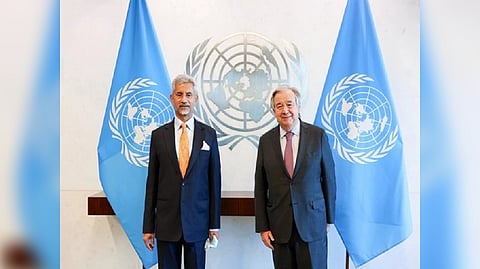 External Affairs Minister (EAM) S Jaishankar met UN Secretary General Antonio Guterres