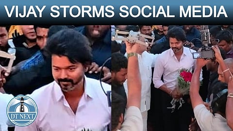 Vijay's surprise entry storms social media