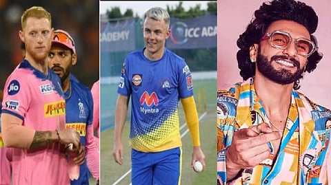 Ben Stokes, Sam Curran, Ranveer Singh