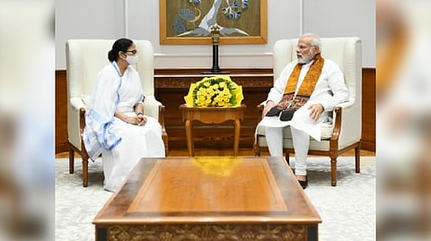 West Bengal Chief Minister Mamata Banerjee ; Prime Minister Narendra Modi