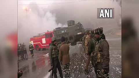 Visuals from Sidhra area of Jammu where an encounter took place