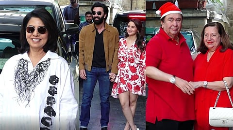 Neetu Kapoor, Ranbir and Alia, Randhir and Babita Kapoor